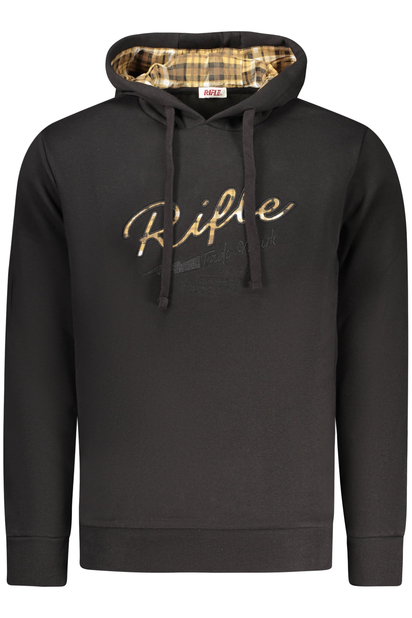 RIFLE FELPA SENZA ZIP UOMO NERO TAGLIA = L