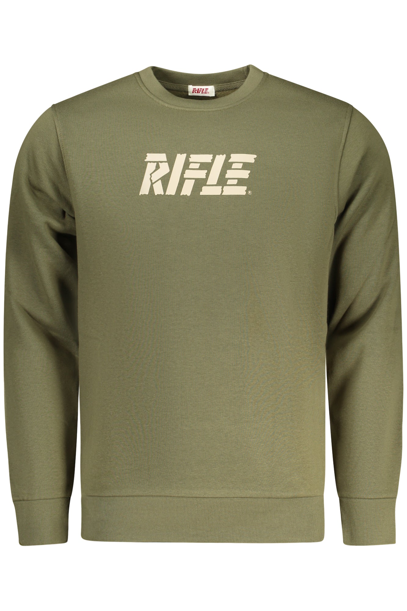 RIFLE FELPA SENZA ZIP UOMO VERDE TAGLIA = XL