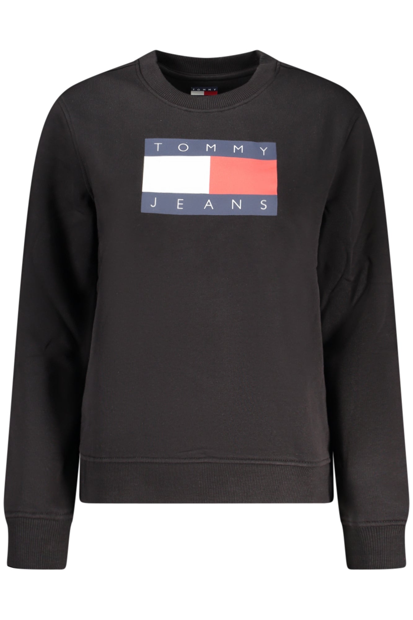 TOMMY HILFIGER FELPA SENZA ZIP DONNA NERO TAGLIA = L