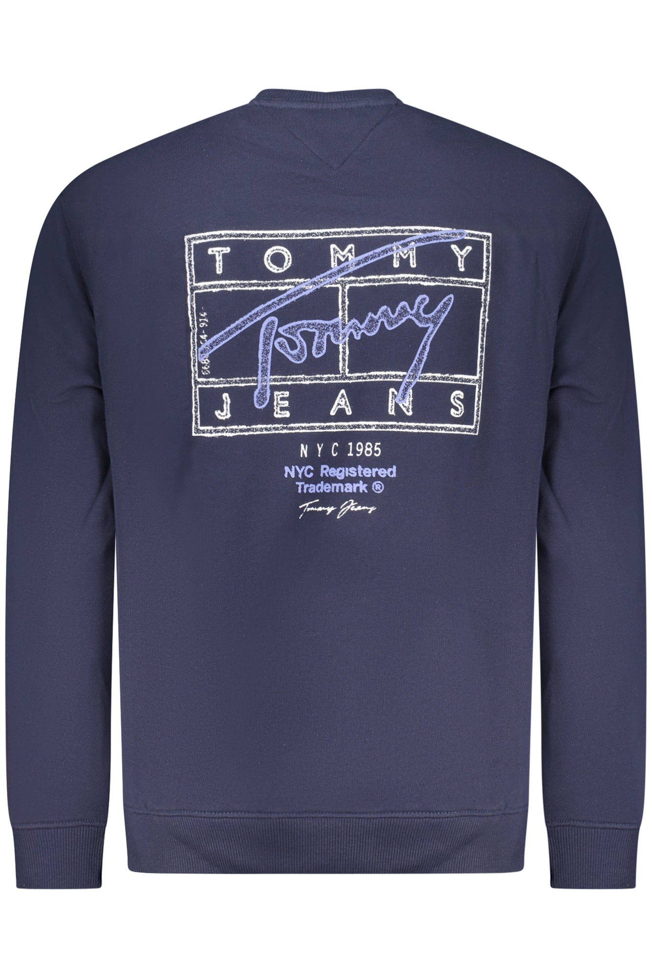 TOMMY HILFIGER FELPA SENZA ZIP UOMO BLU TAGLIA = L