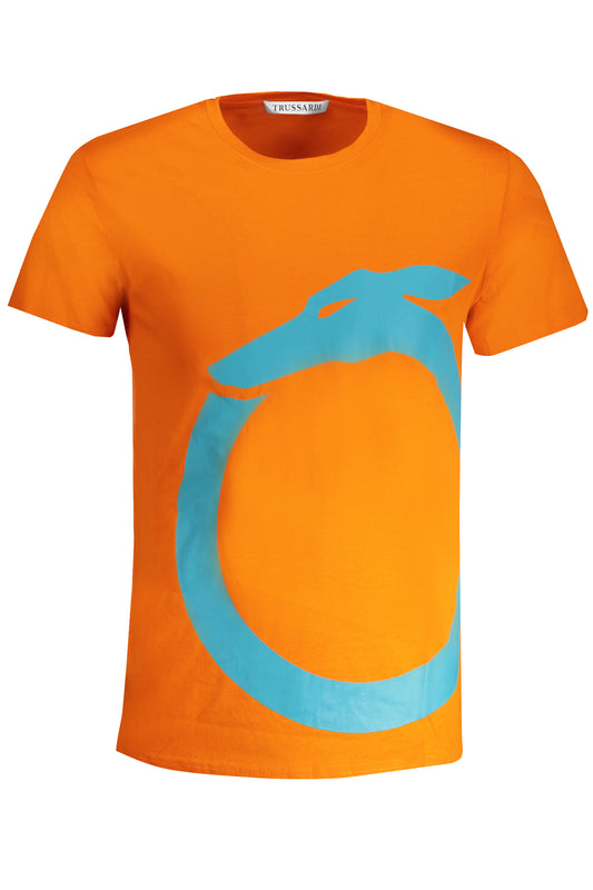 TRUSSARDI T-SHIRT MANICHE CORTE UOMO ARANCIO TAGLIA = M