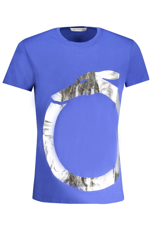 TRUSSARDI T-SHIRT MANICHE CORTE UOMO BLU TAGLIA = XL