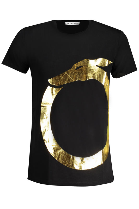 TRUSSARDI T-SHIRT MANICHE CORTE UOMO NERO TAGLIA = XL