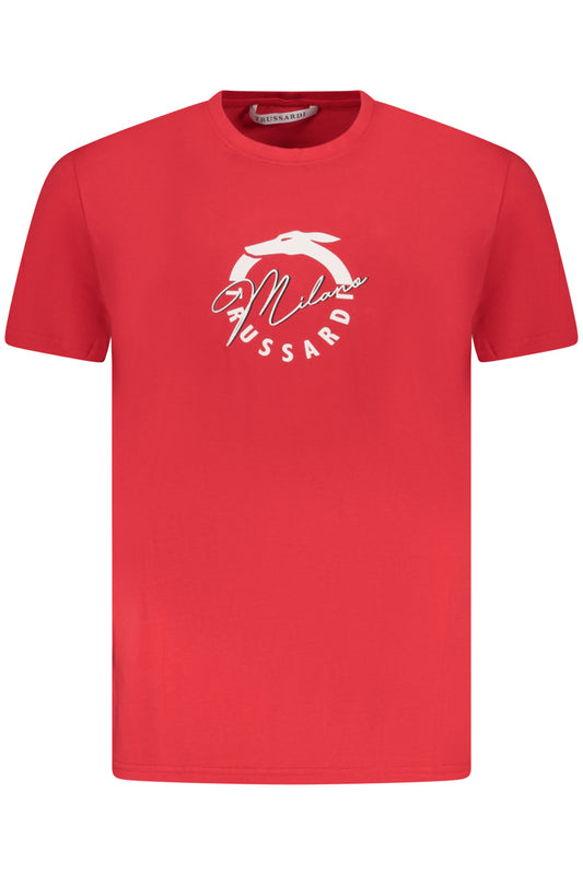 TRUSSARDI T-SHIRT MANICHE CORTE UOMO ROSSO TAGLIA = M