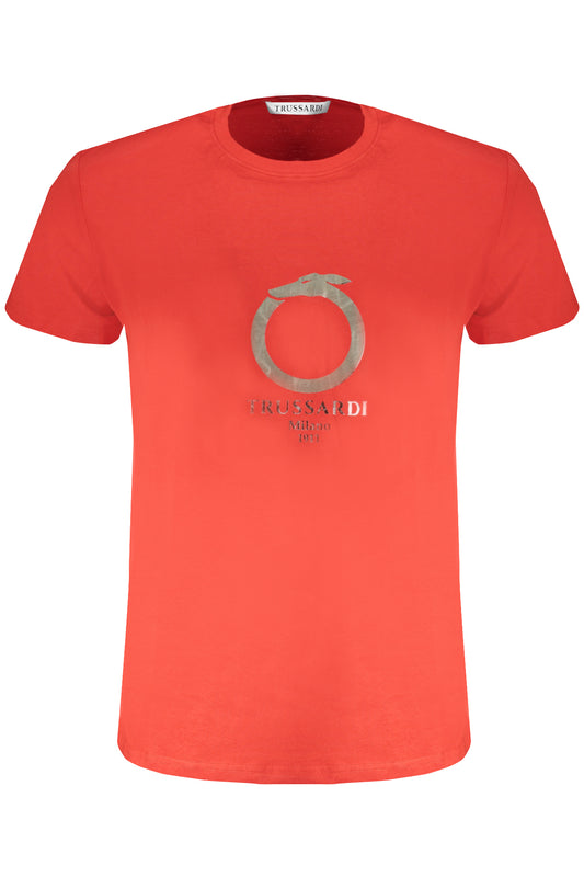 TRUSSARDI T-SHIRT MANICHE CORTE UOMO ROSSO TAGLIA = M
