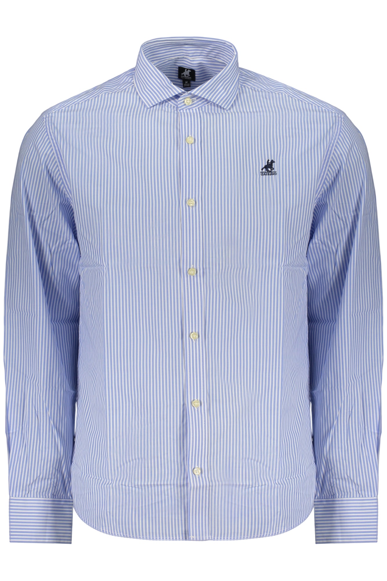 U.S. GRAND CAMICIA MANICHE LUNGHE UOMO AZZURRO TAGLIA = XL