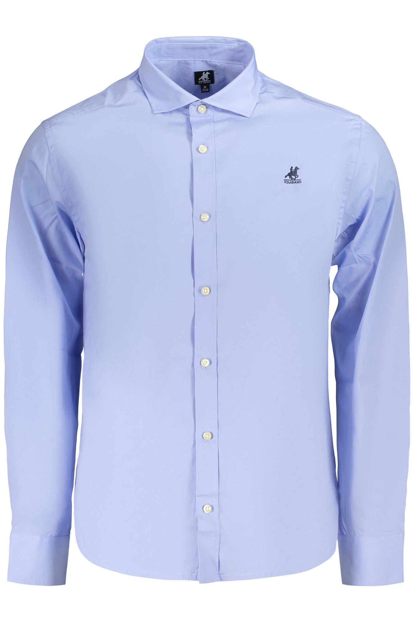 U.S. GRAND CAMICIA MANICHE LUNGHE UOMO AZZURRO TAGLIA = XL