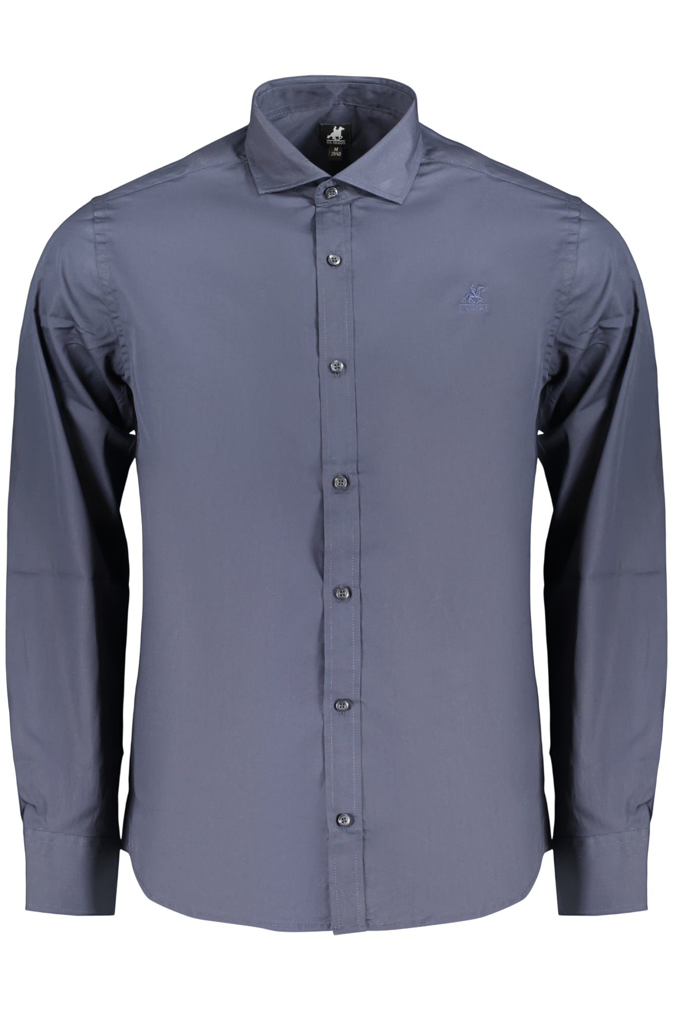 U.S. GRAND CAMICIA MANICHE LUNGHE UOMO BLU TAGLIA = M