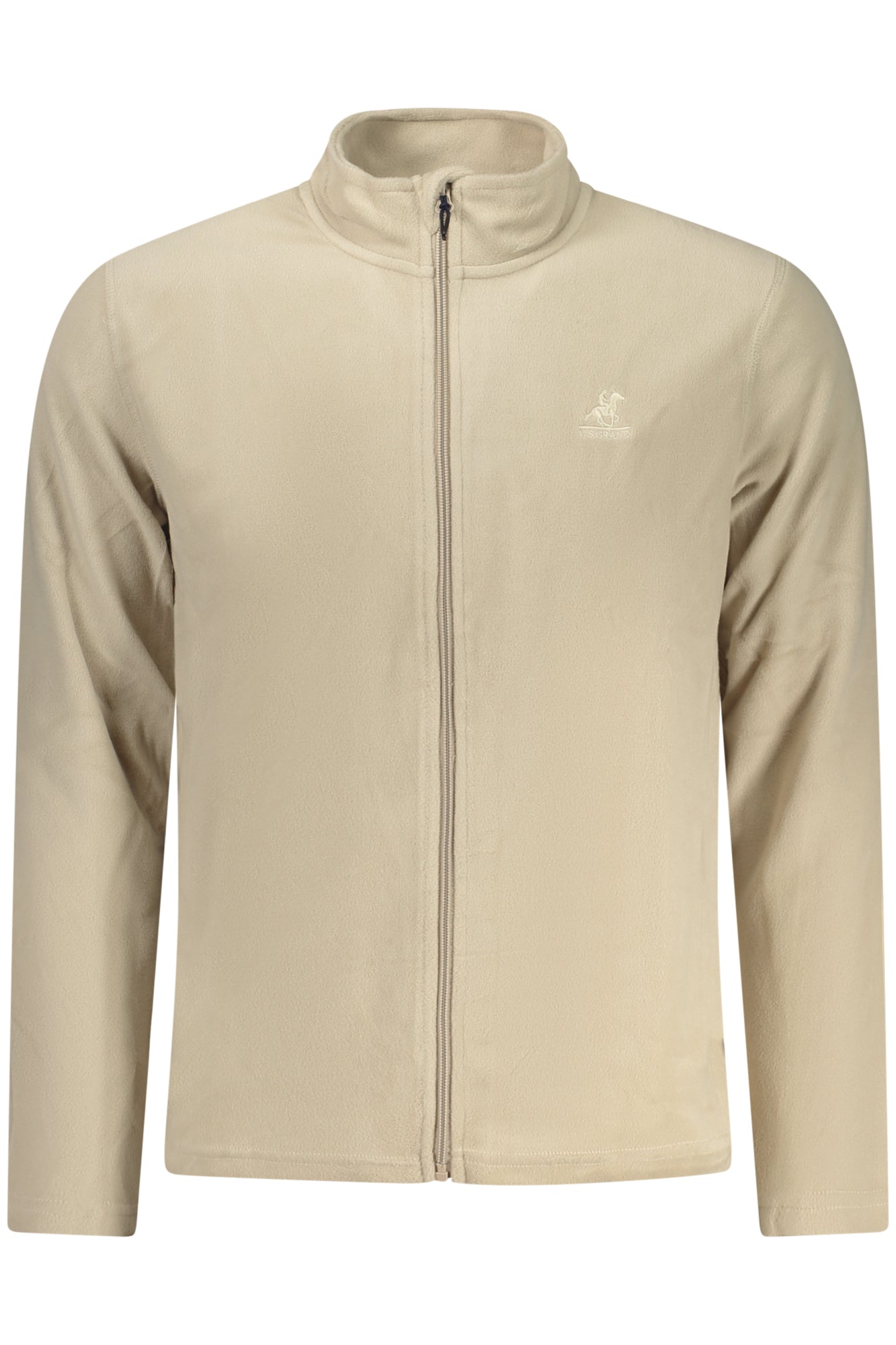 U.S. GRAND FELPA CON ZIP UOMO BEIGE TAGLIA = M