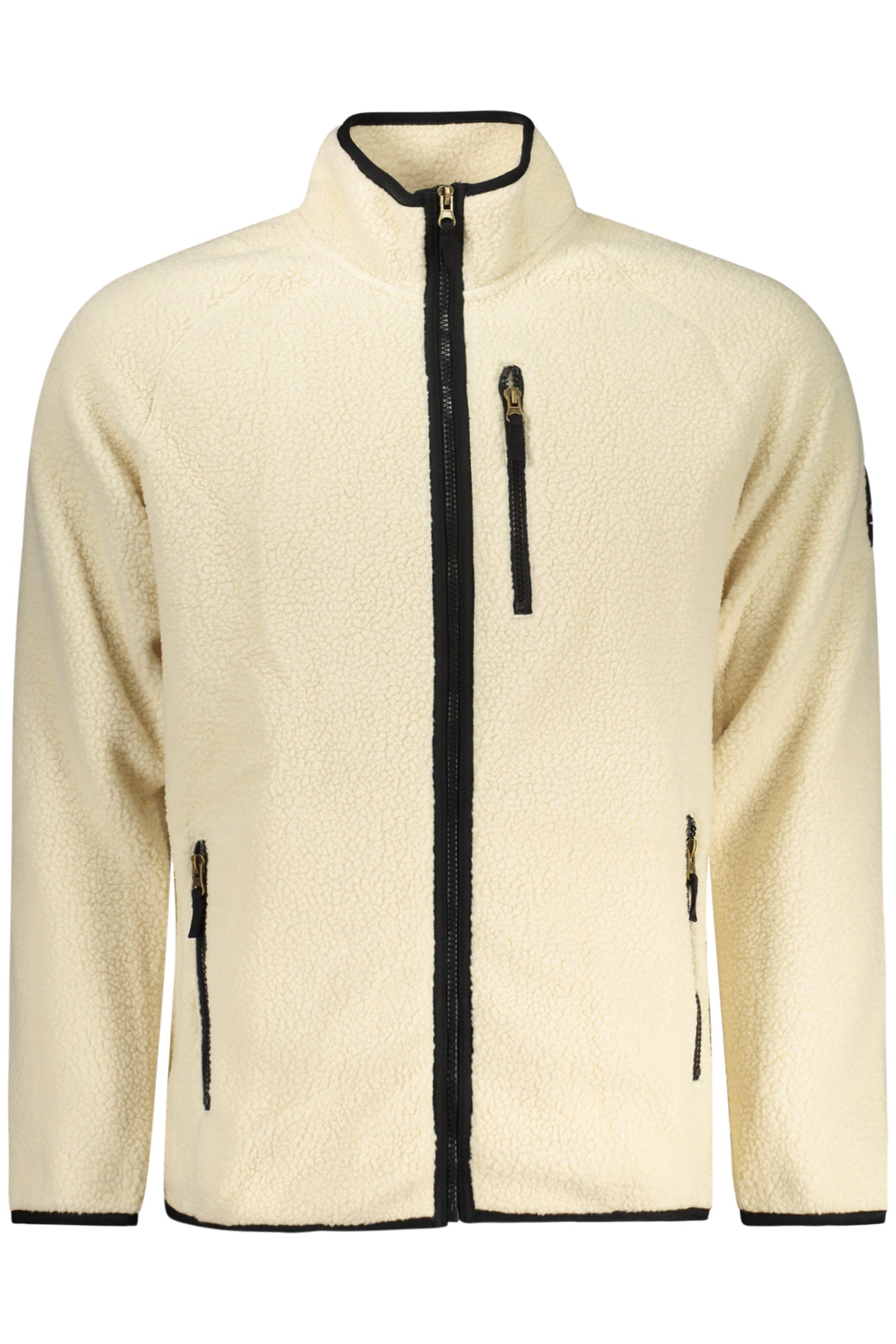 U.S. GRAND FELPA CON ZIP UOMO BIANCO TAGLIA = M