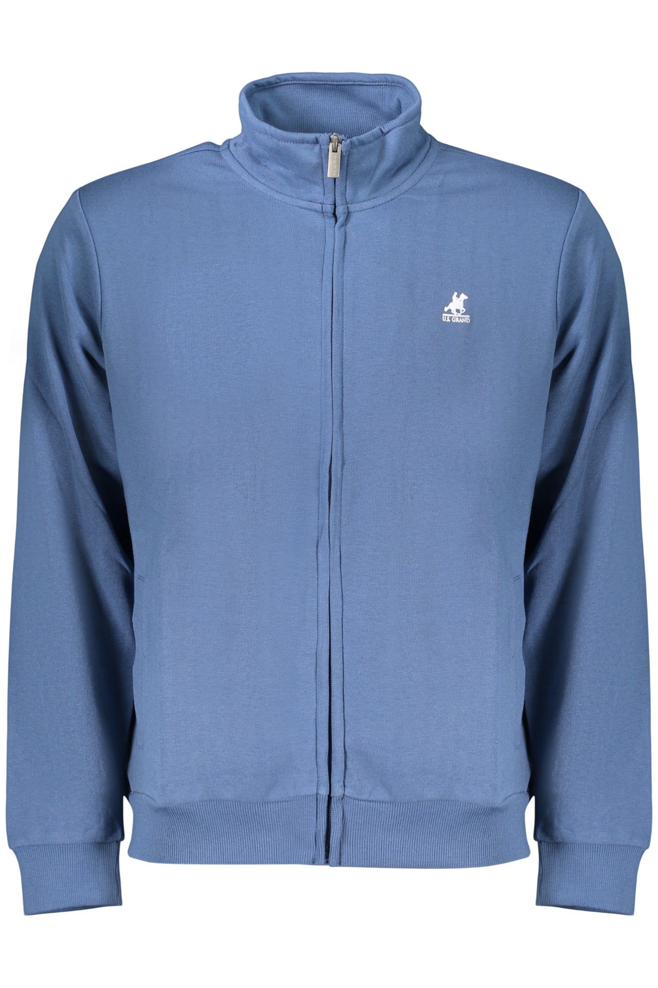 U.S. GRAND FELPA CON ZIP UOMO BLU TAGLIA = S