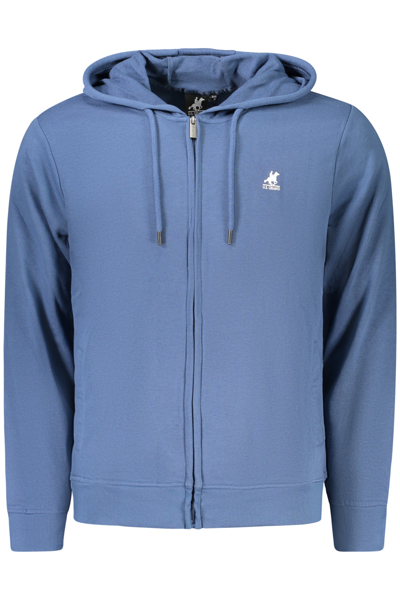 U.S. GRAND FELPA CON ZIP UOMO BLU TAGLIA = XL