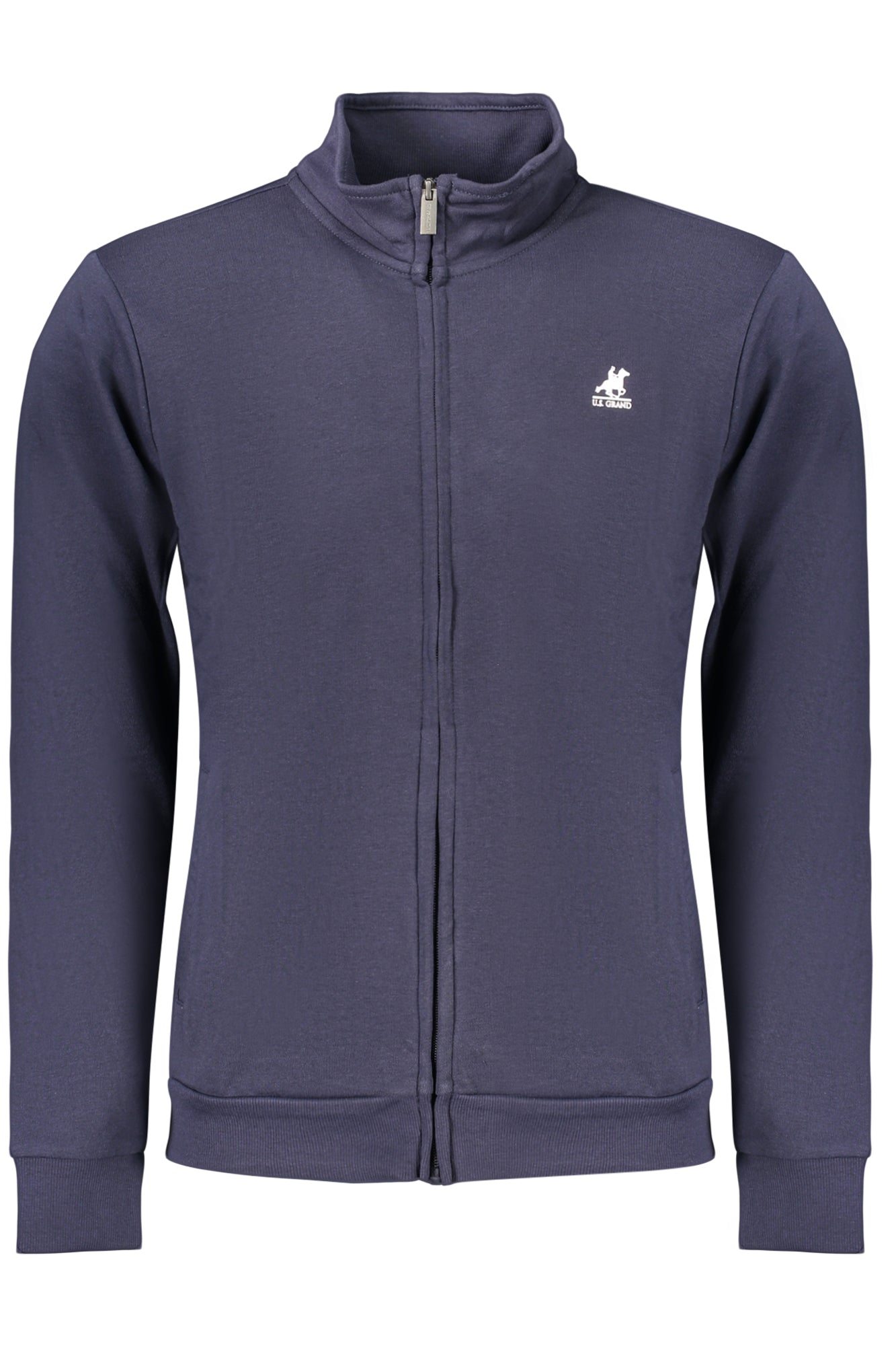 U.S. GRAND FELPA CON ZIP UOMO BLU TAGLIA = M