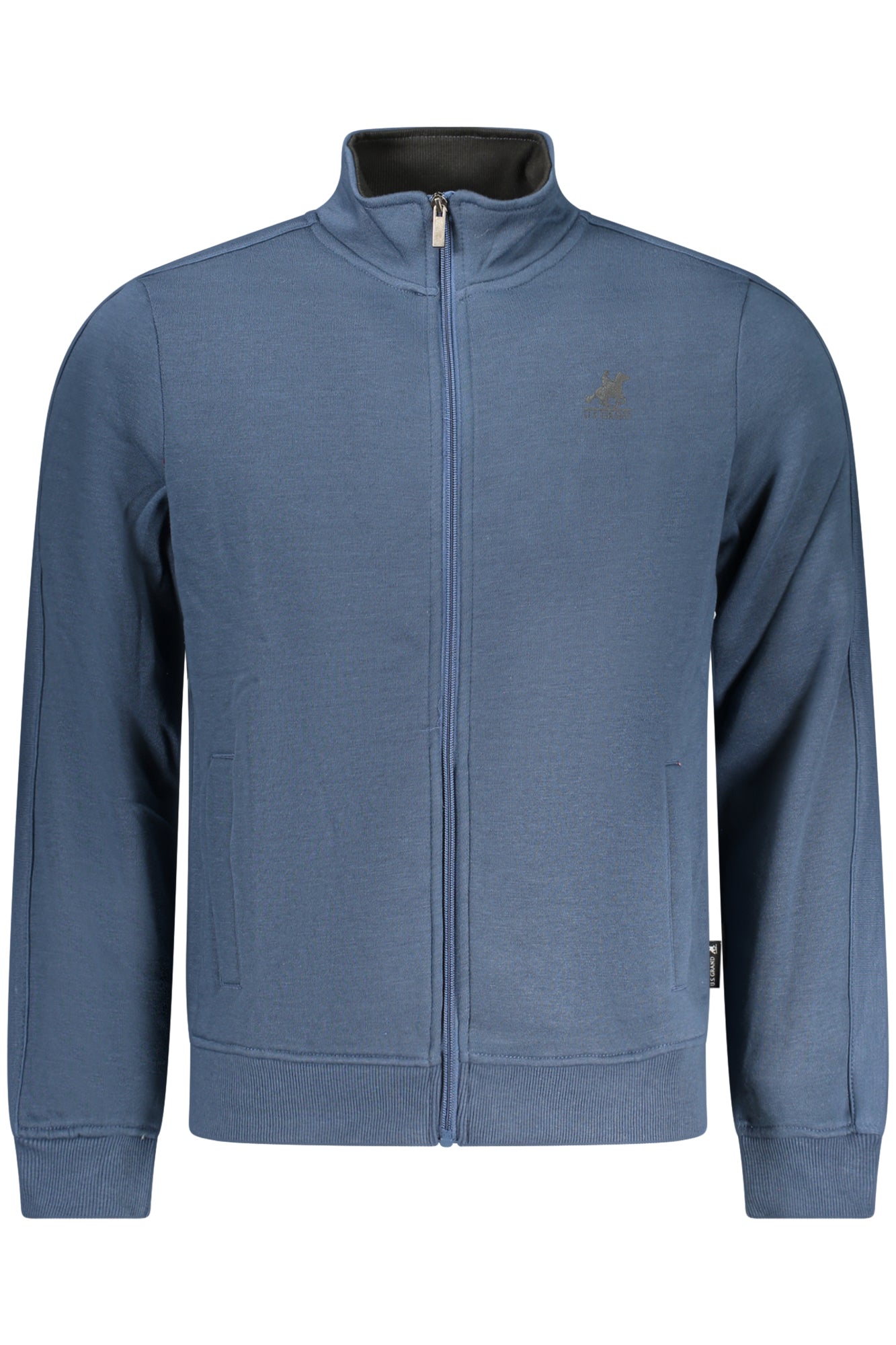 U.S. GRAND FELPA CON ZIP UOMO BLU TAGLIA = S