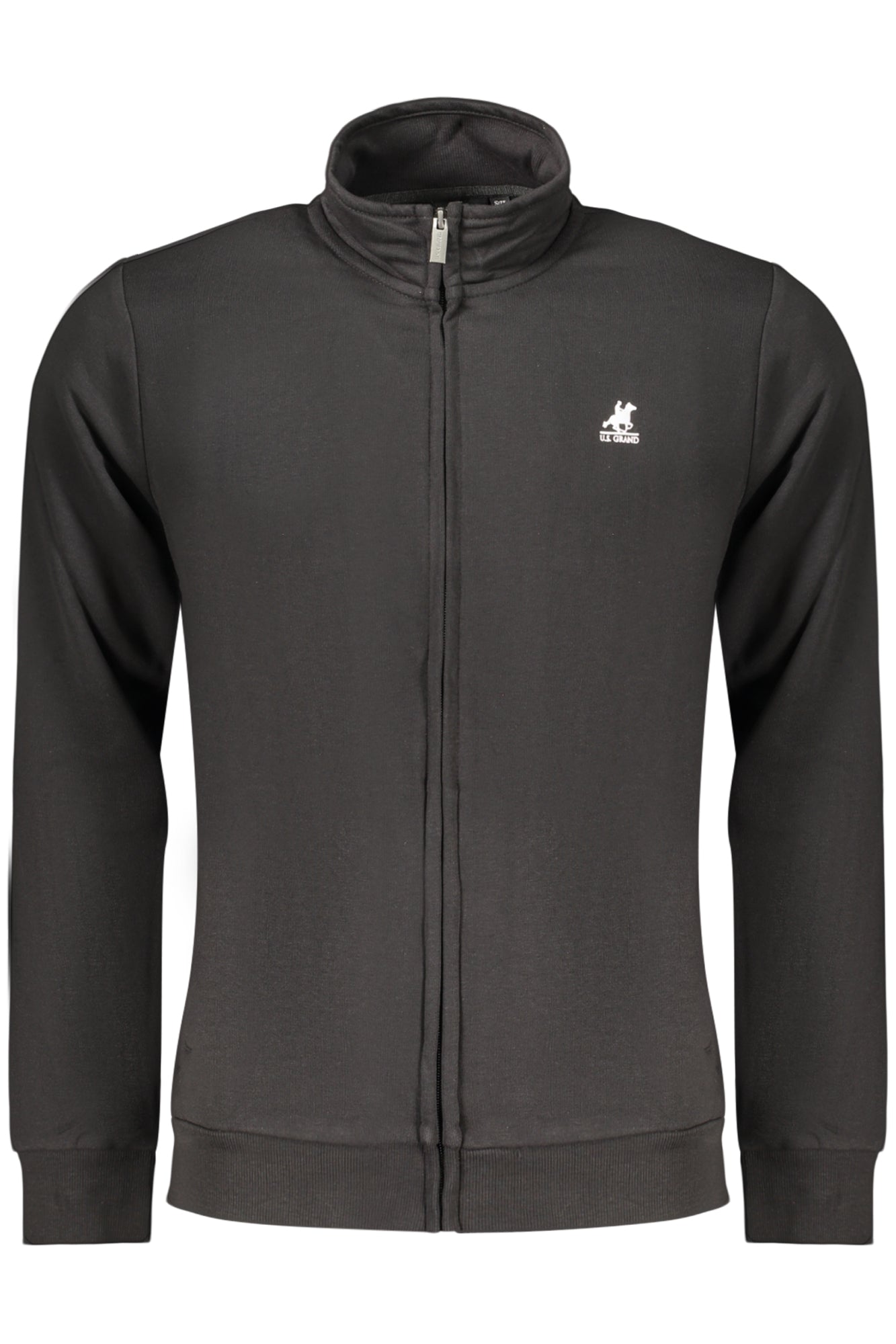 U.S. GRAND FELPA CON ZIP UOMO NERO TAGLIA = L