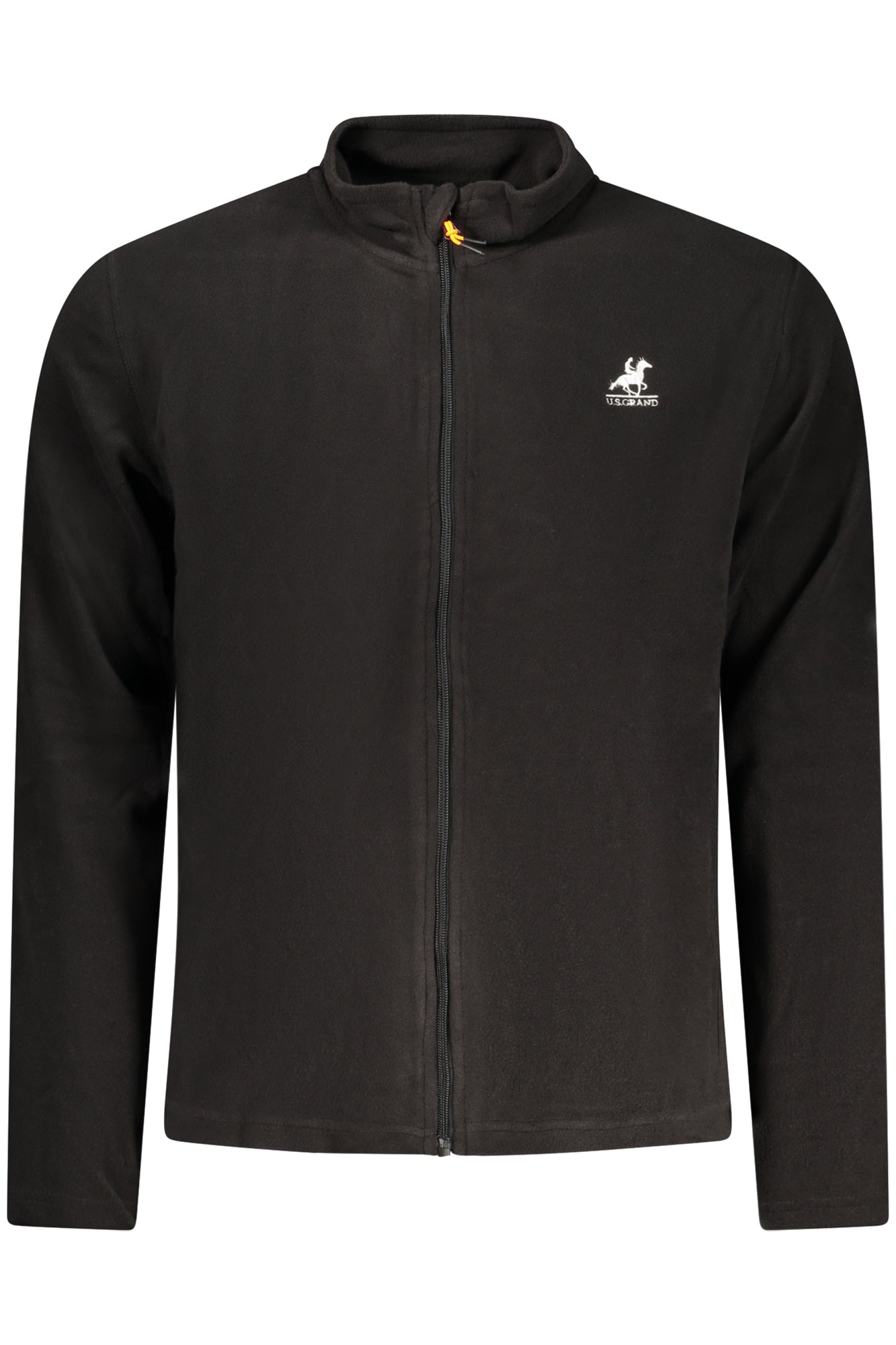 U.S. GRAND FELPA CON ZIP UOMO NERO TAGLIA = S