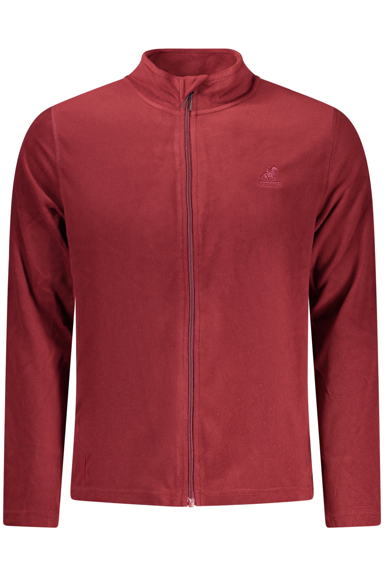 U.S. GRAND FELPA CON ZIP UOMO ROSSO TAGLIA = L