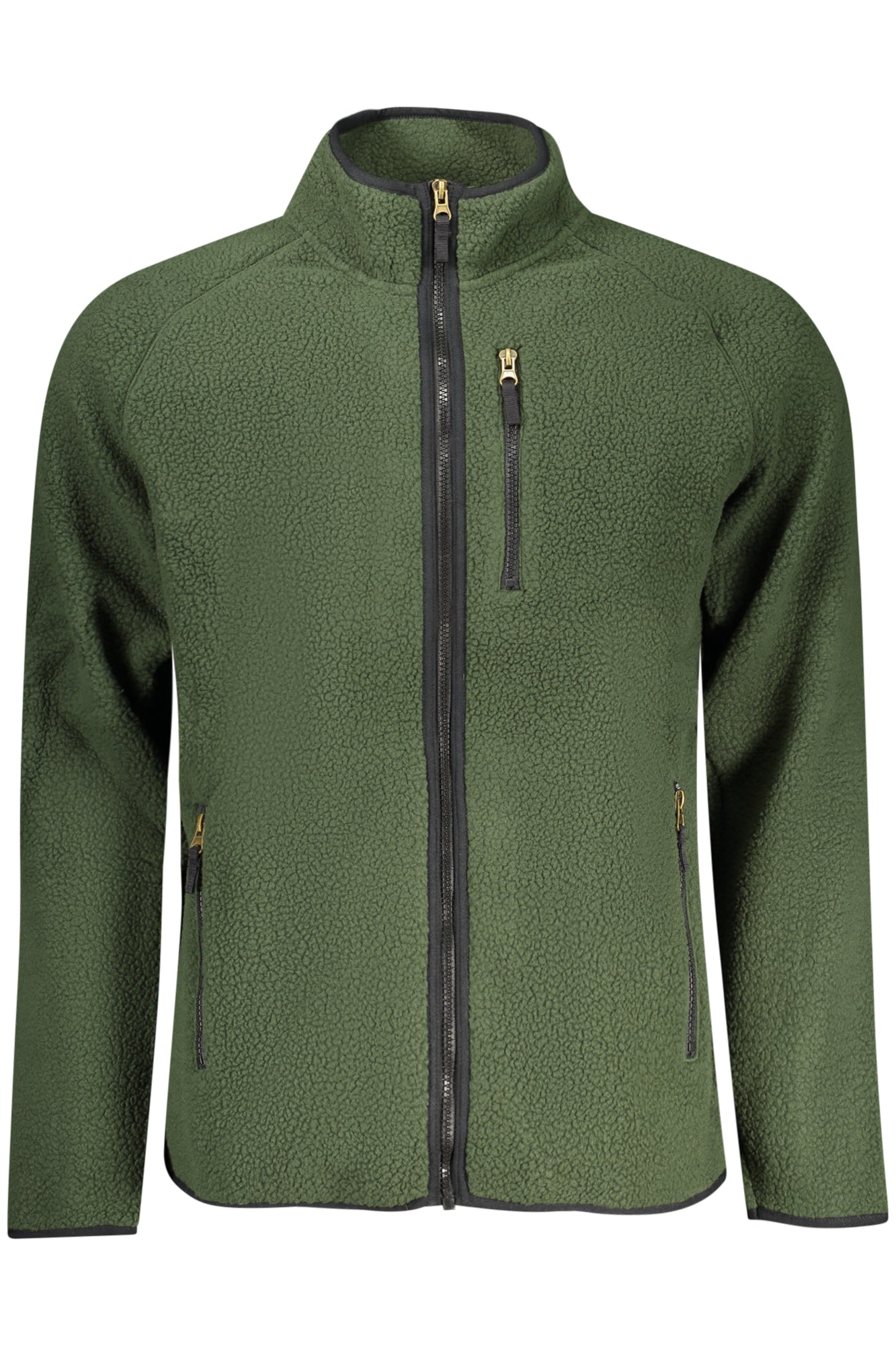 U.S. GRAND FELPA CON ZIP UOMO VERDE TAGLIA = XL