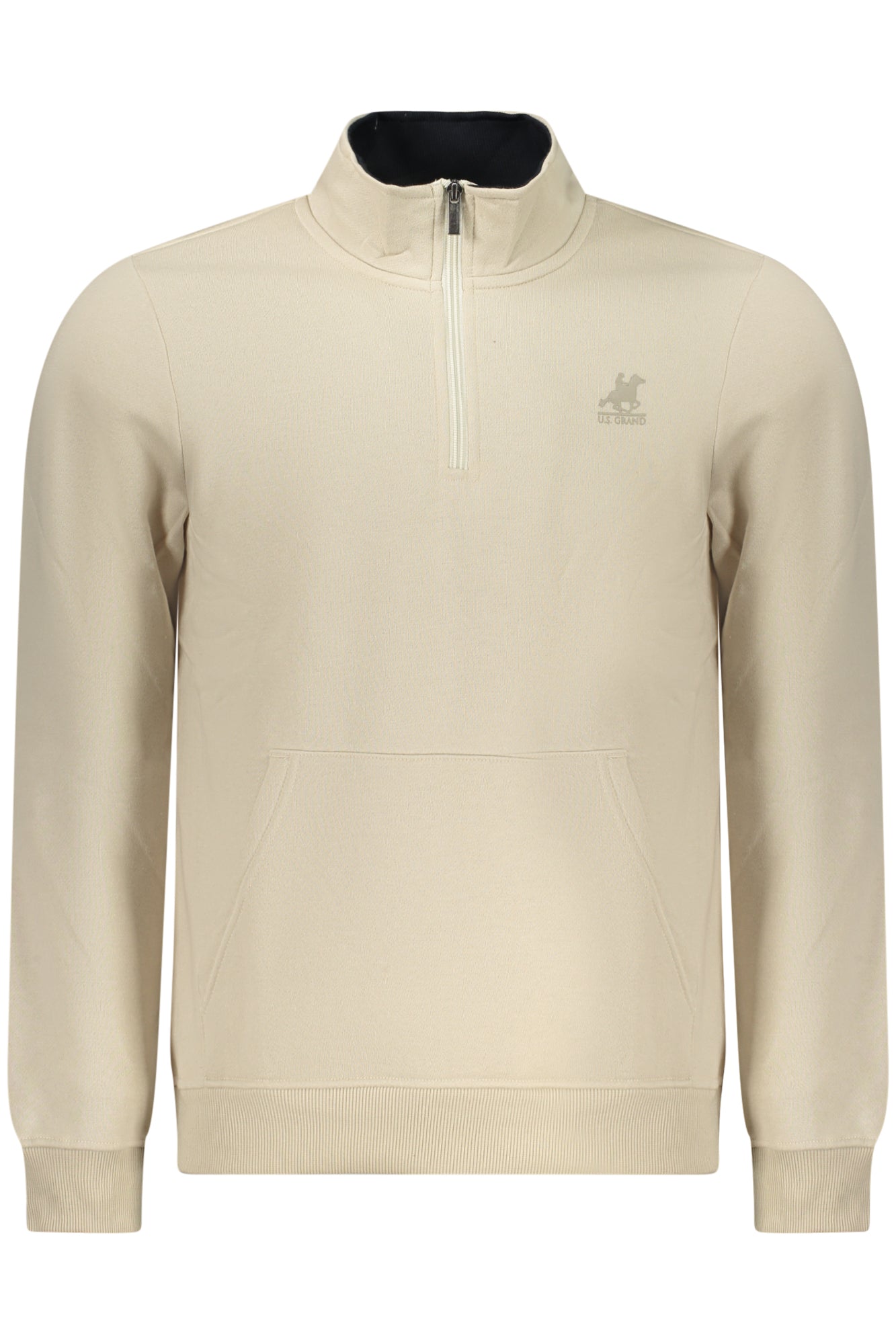 U.S. GRAND FELPA SENZA ZIP UOMO BEIGE TAGLIA = S