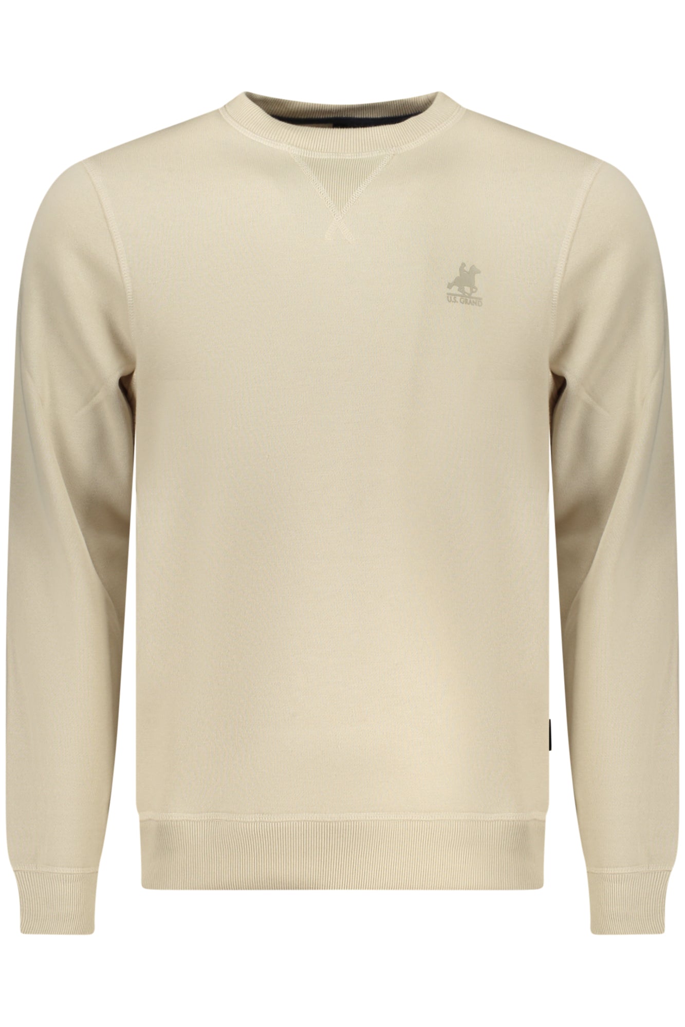 U.S. GRAND FELPA SENZA ZIP UOMO BEIGE TAGLIA = XL