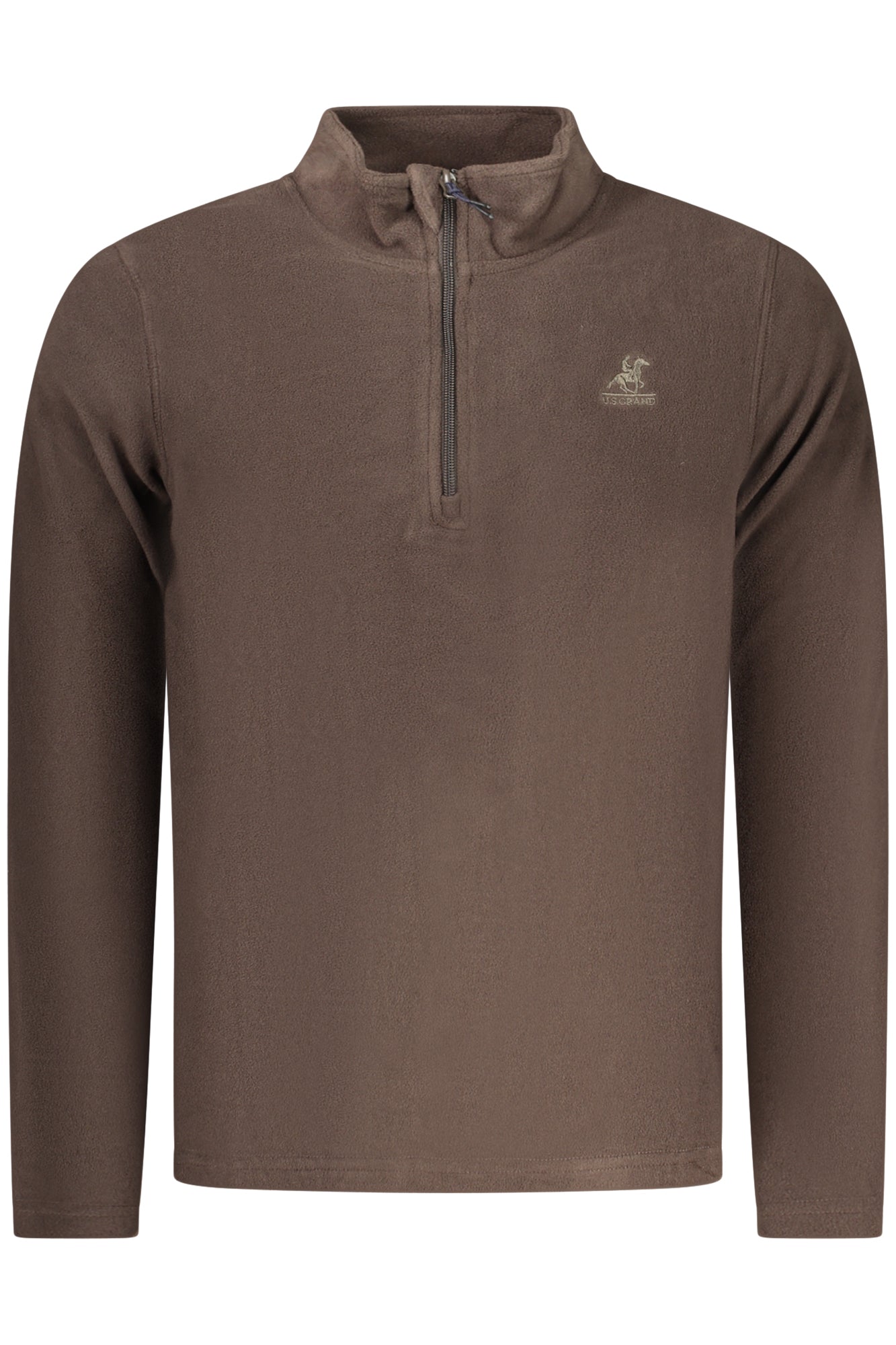 U.S. GRAND FELPA SENZA ZIP UOMO MARRONE TAGLIA = XL