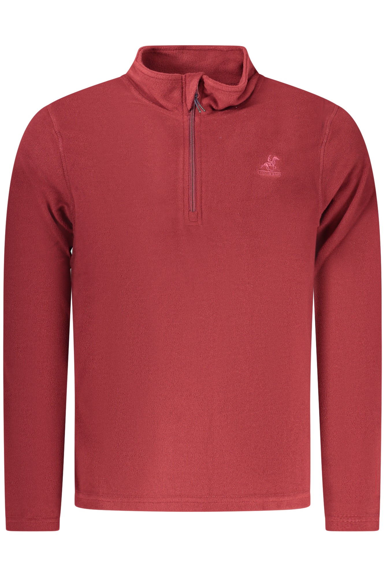 U.S. GRAND FELPA SENZA ZIP UOMO ROSSO TAGLIA = L