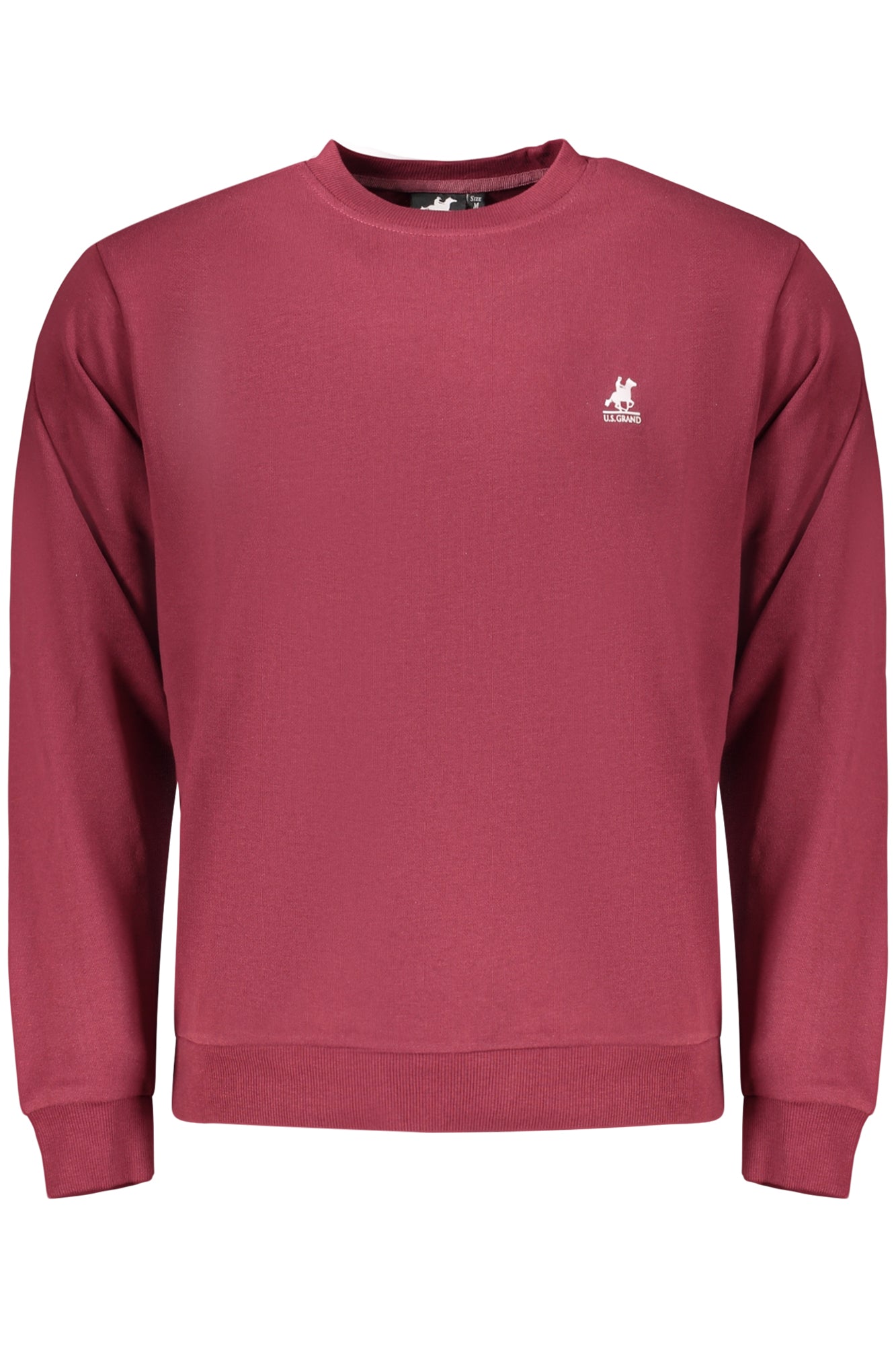 U.S. GRAND FELPA SENZA ZIP UOMO ROSSO TAGLIA = S