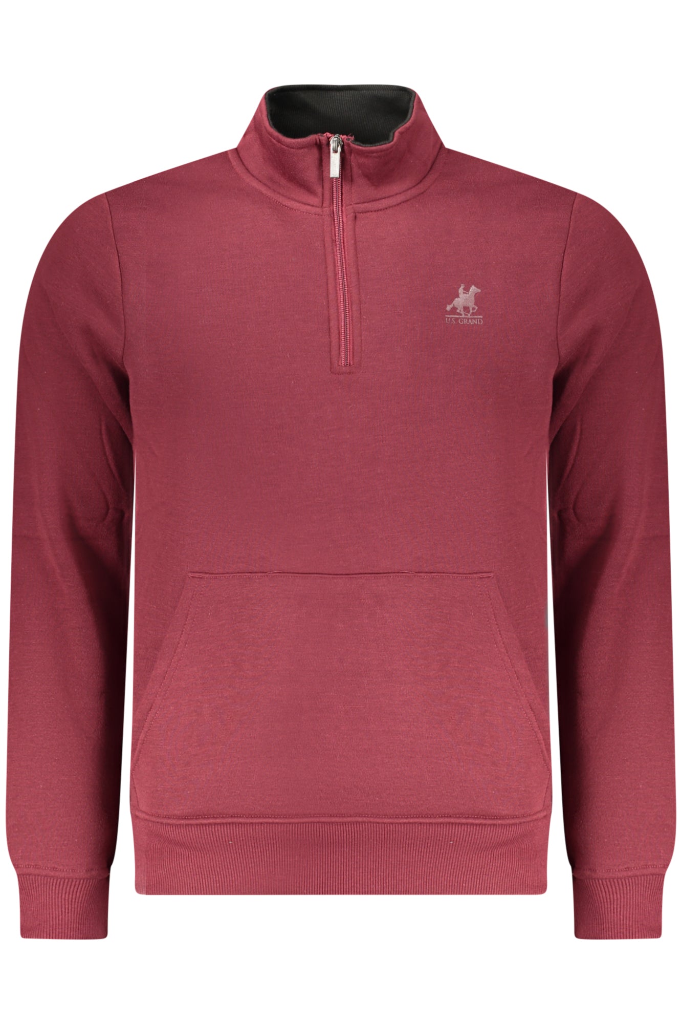 U.S. GRAND FELPA SENZA ZIP UOMO ROSSO TAGLIA = XL