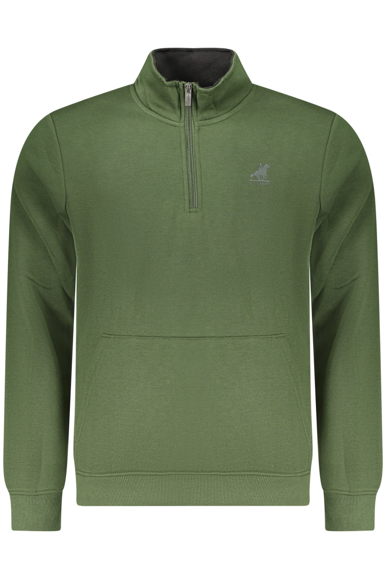 U.S. GRAND FELPA SENZA ZIP UOMO VERDE TAGLIA = XL