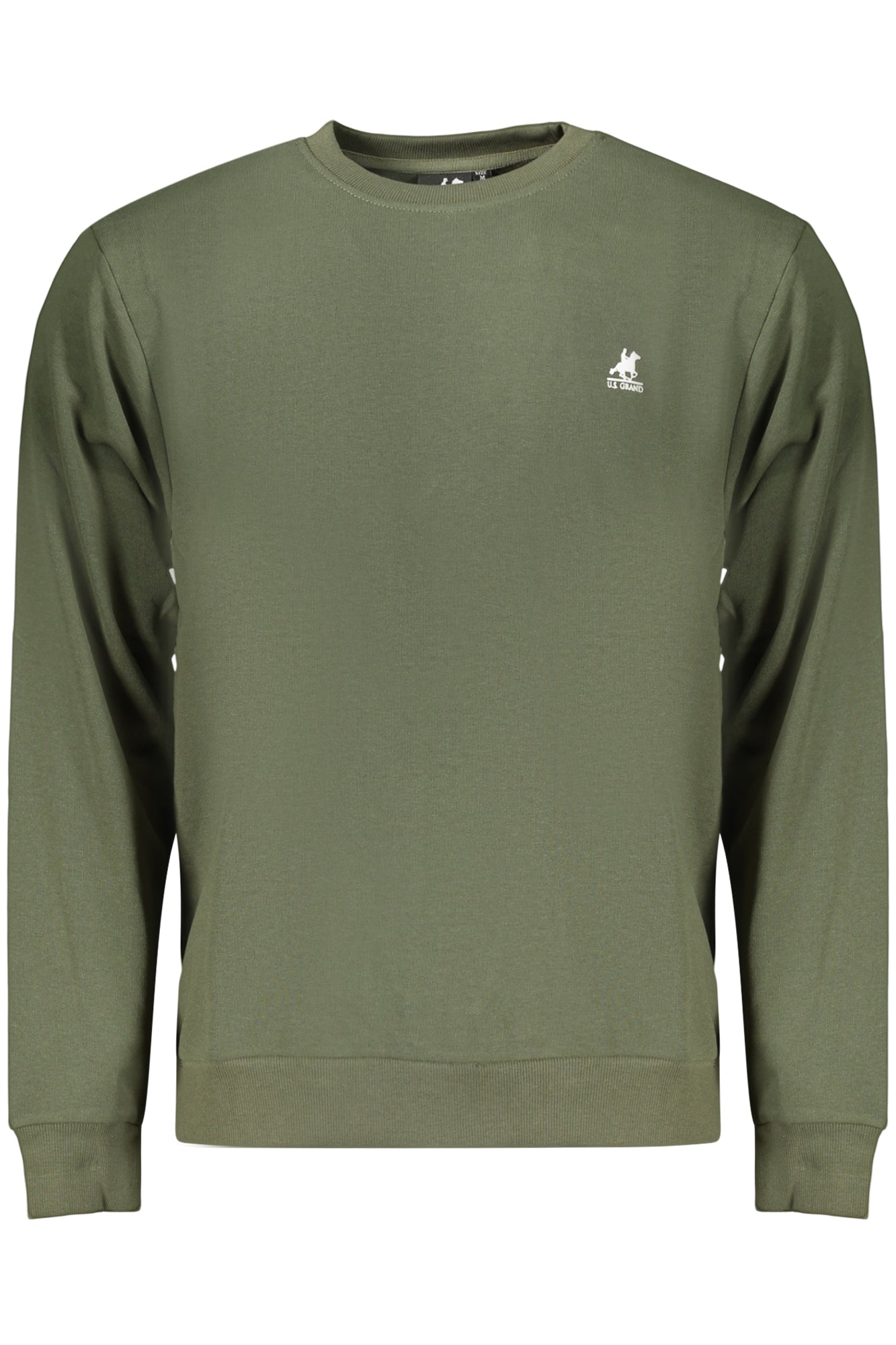 U.S. GRAND FELPA SENZA ZIP UOMO VERDE TAGLIA = XL