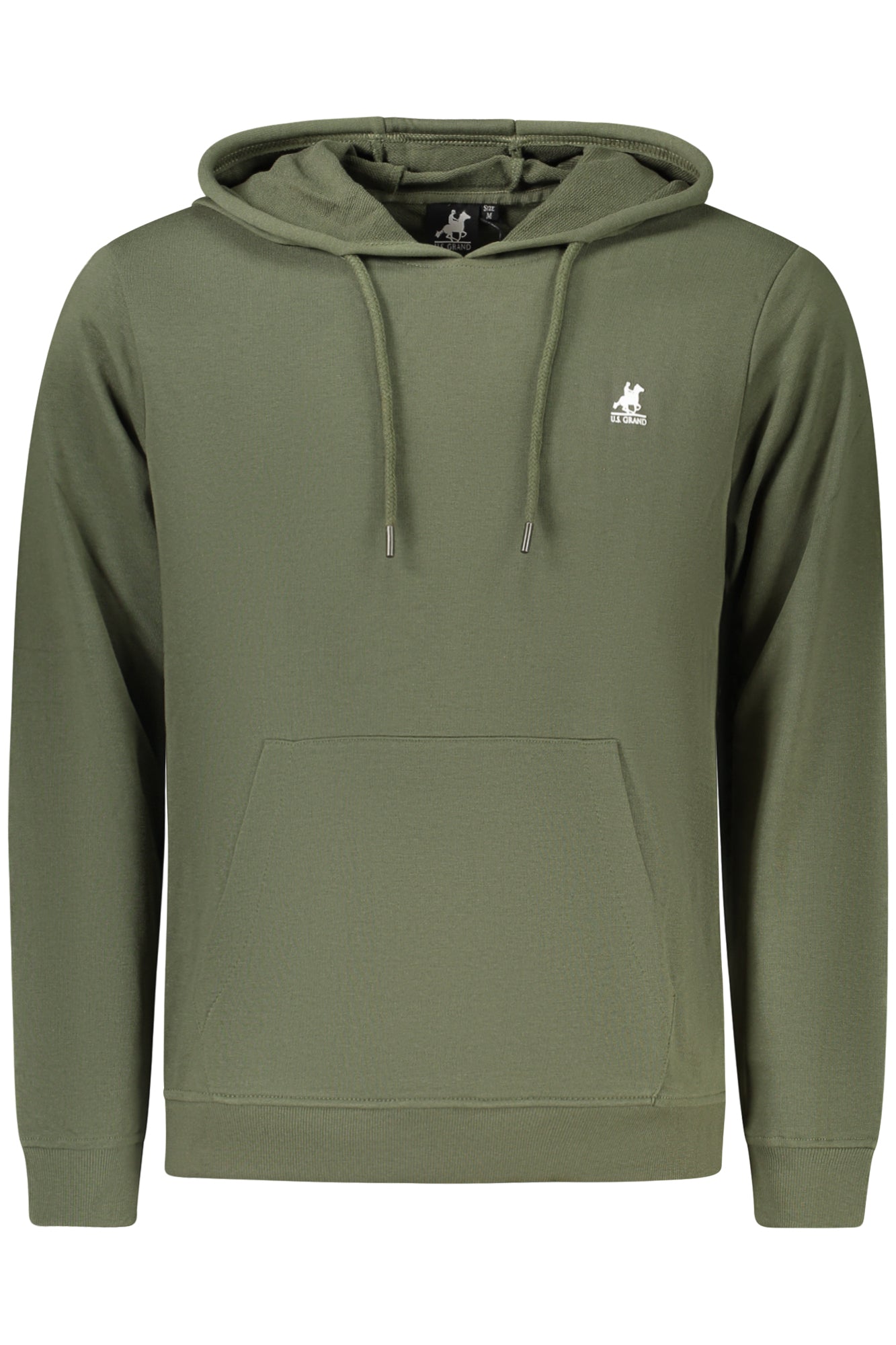 U.S. GRAND FELPA SENZA ZIP UOMO VERDE TAGLIA = L