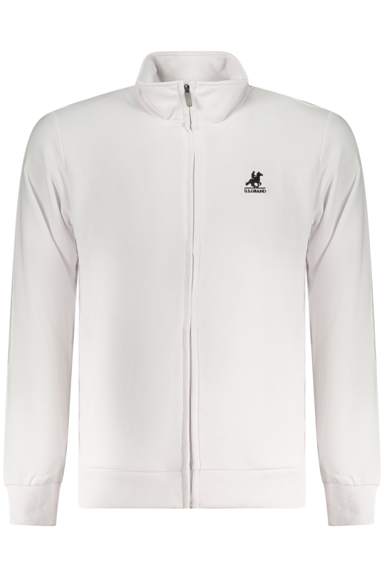 U.S. GRAND FELPA CON ZIP UOMO BIANCO TAGLIA = S