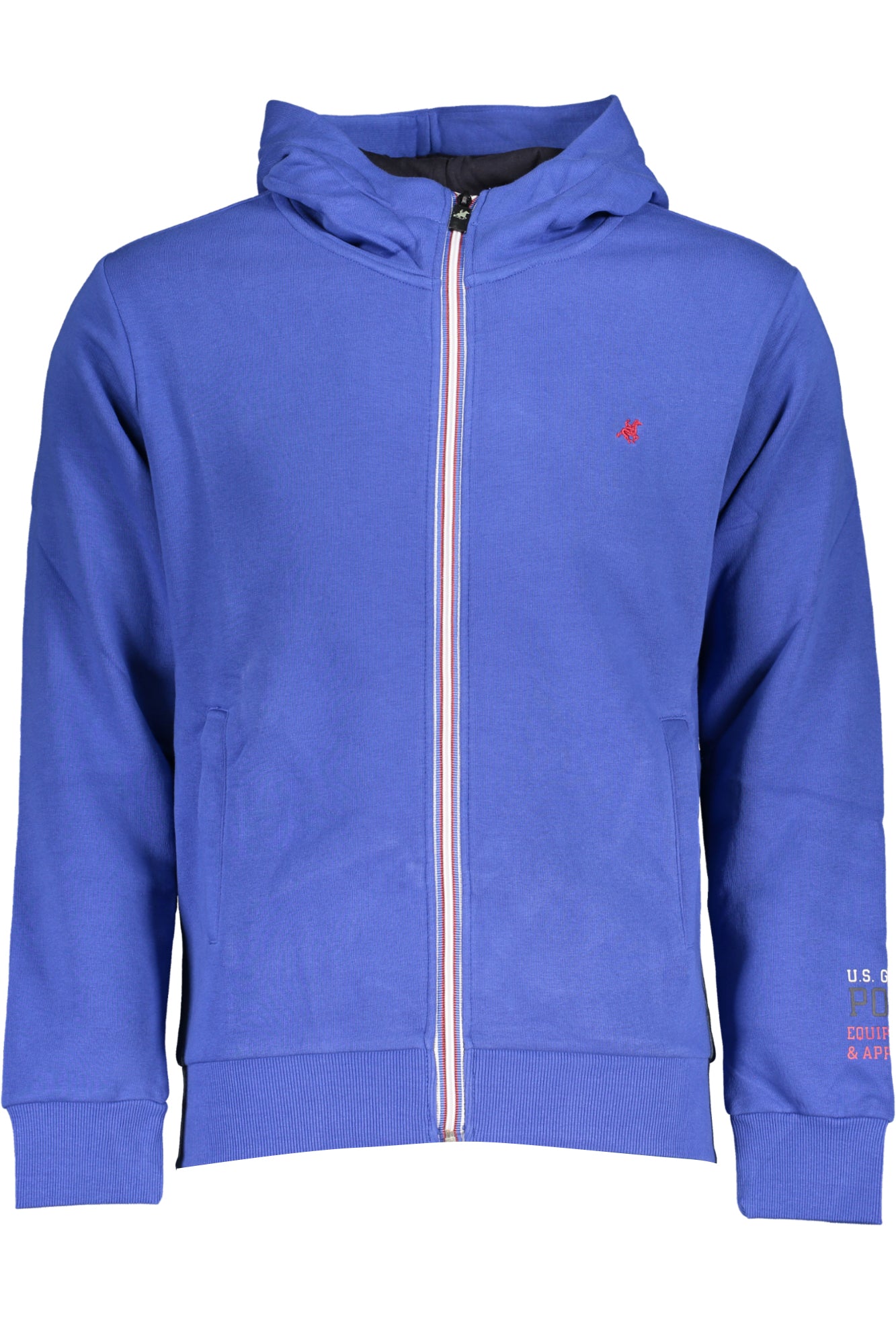 U.S. GRAND FELPA CON ZIP UOMO BLU TAGLIA = 2XL