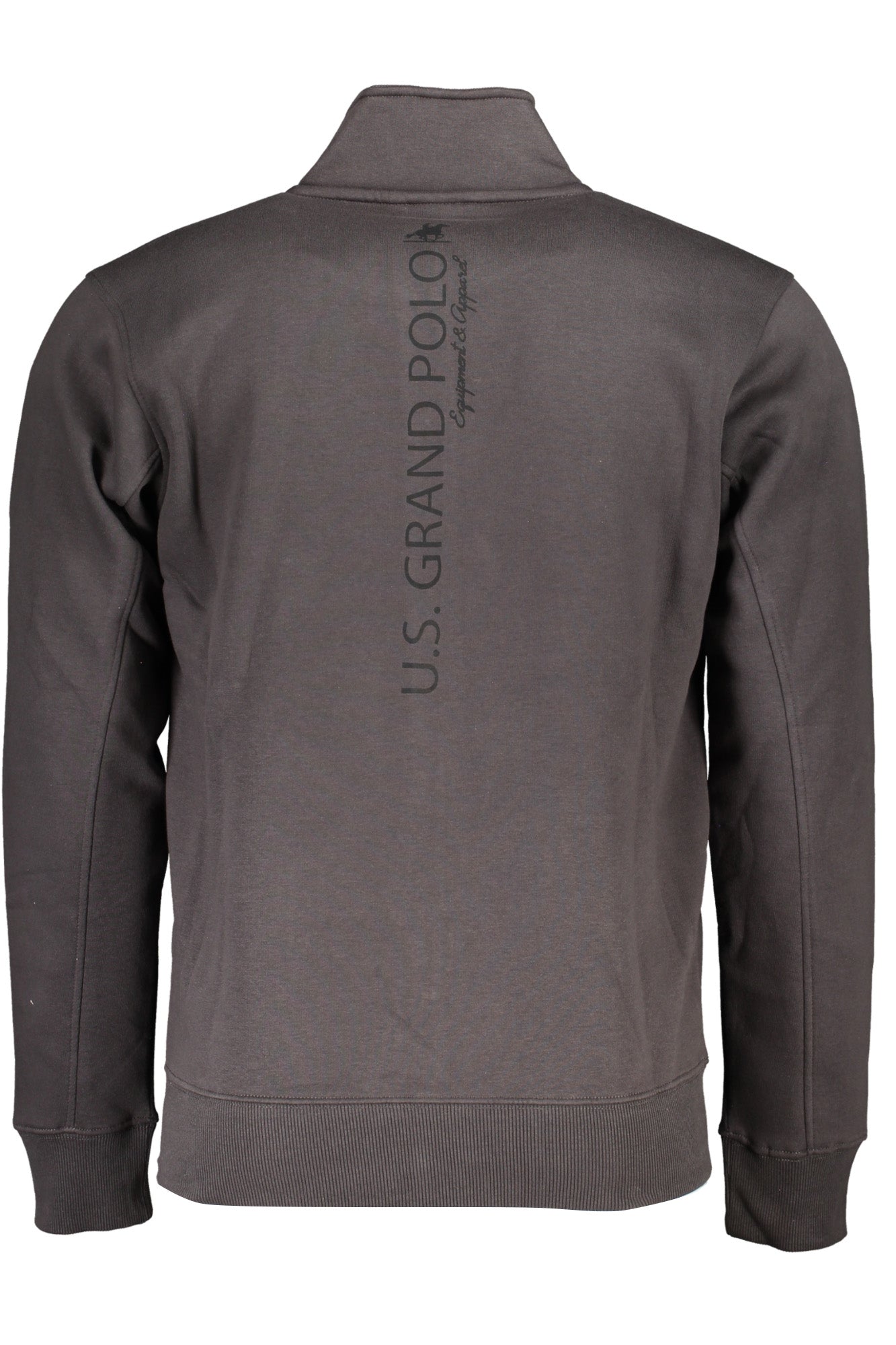 U.S. GRAND FELPA CON ZIP UOMO GRIGIO TAGLIA = L