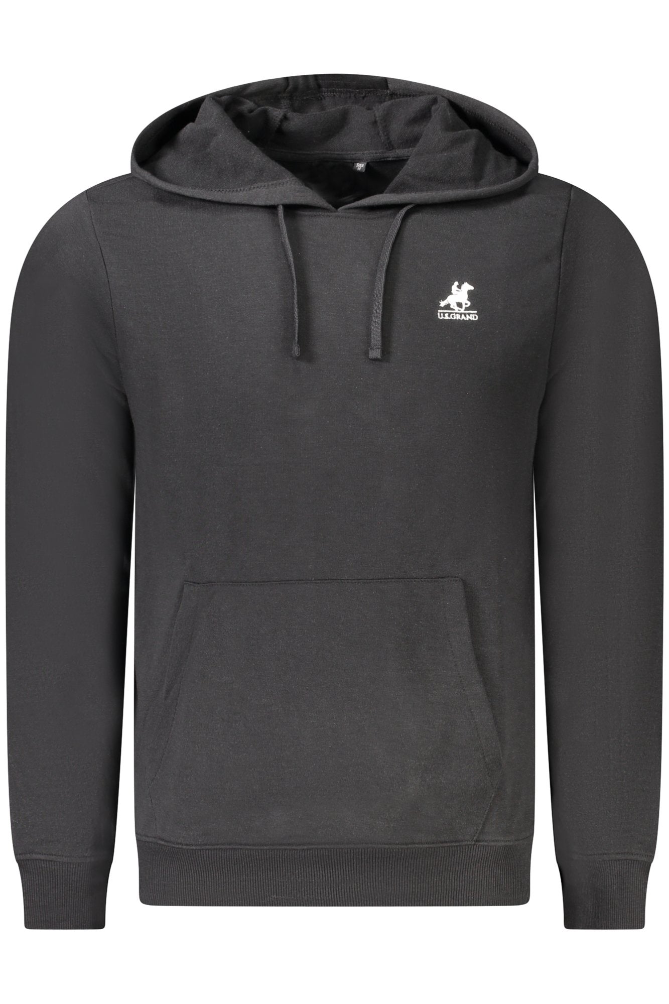 U.S. GRAND FELPA SENZA ZIP UOMO NERO TAGLIA = L