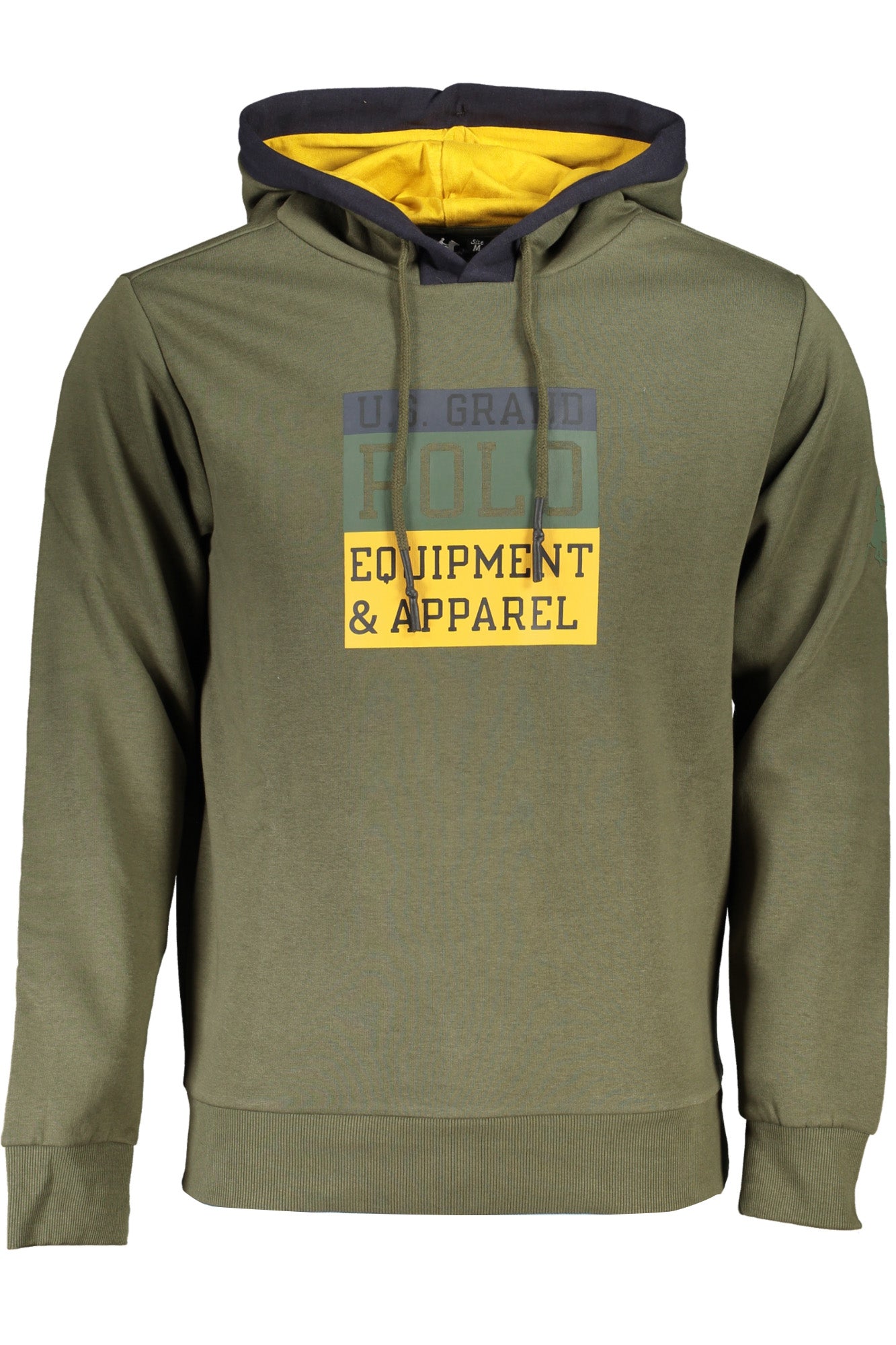 U.S. GRAND FELPA SENZA ZIP UOMO VERDE TAGLIA = 2XL