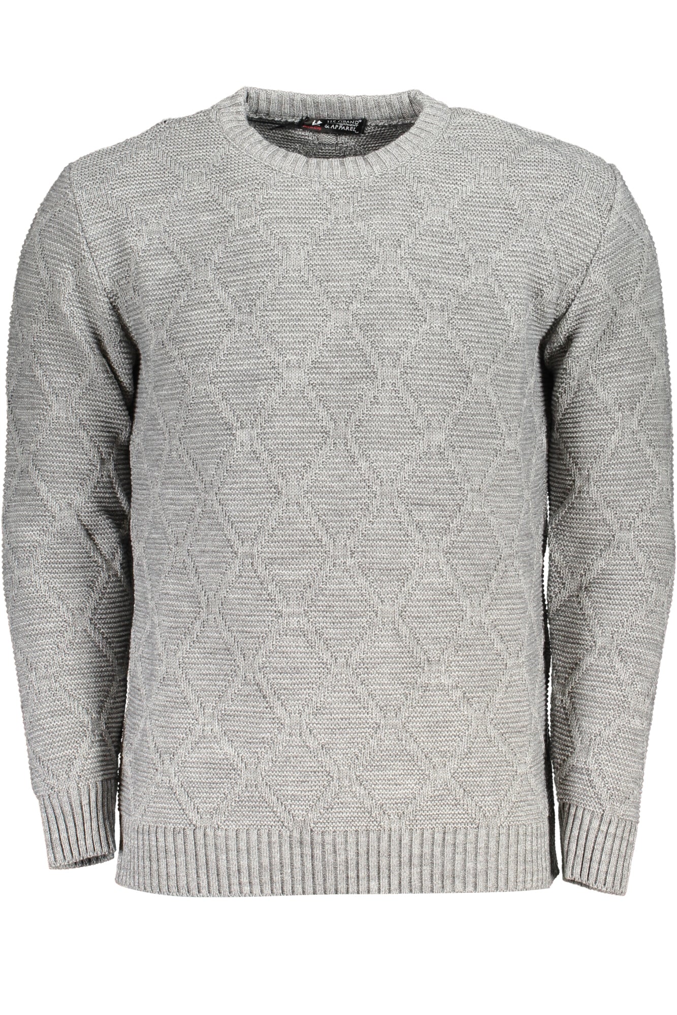 U.S. GRAND MAGLIONE UOMO GRIGIO TAGLIA = 2XL